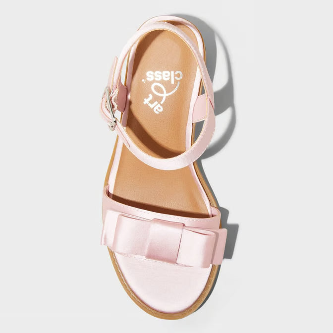 Kids' Belle Satin Dress Heels Blush - art class - CHOOSE SIZE