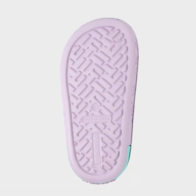 Disney Kids Lilo & Stitch Comfort Slides Purple Slip-On Size 6