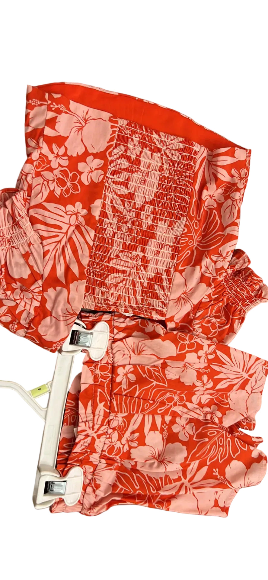 Rare Editions Baby Girl's Floral Pattern 2 Piece Set Top and matching Shorts Outfit - 12 months