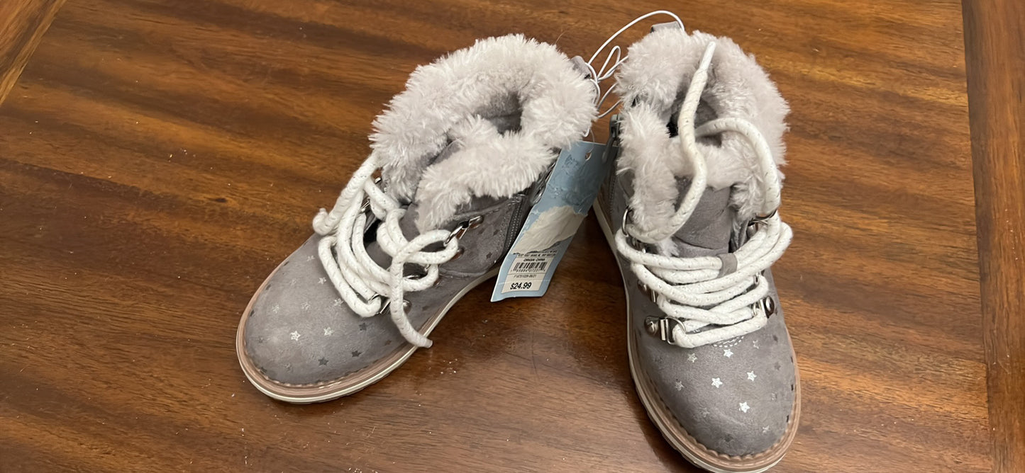 Toddler Girls' Reed Zipper Slip-On Combat Winter Boots