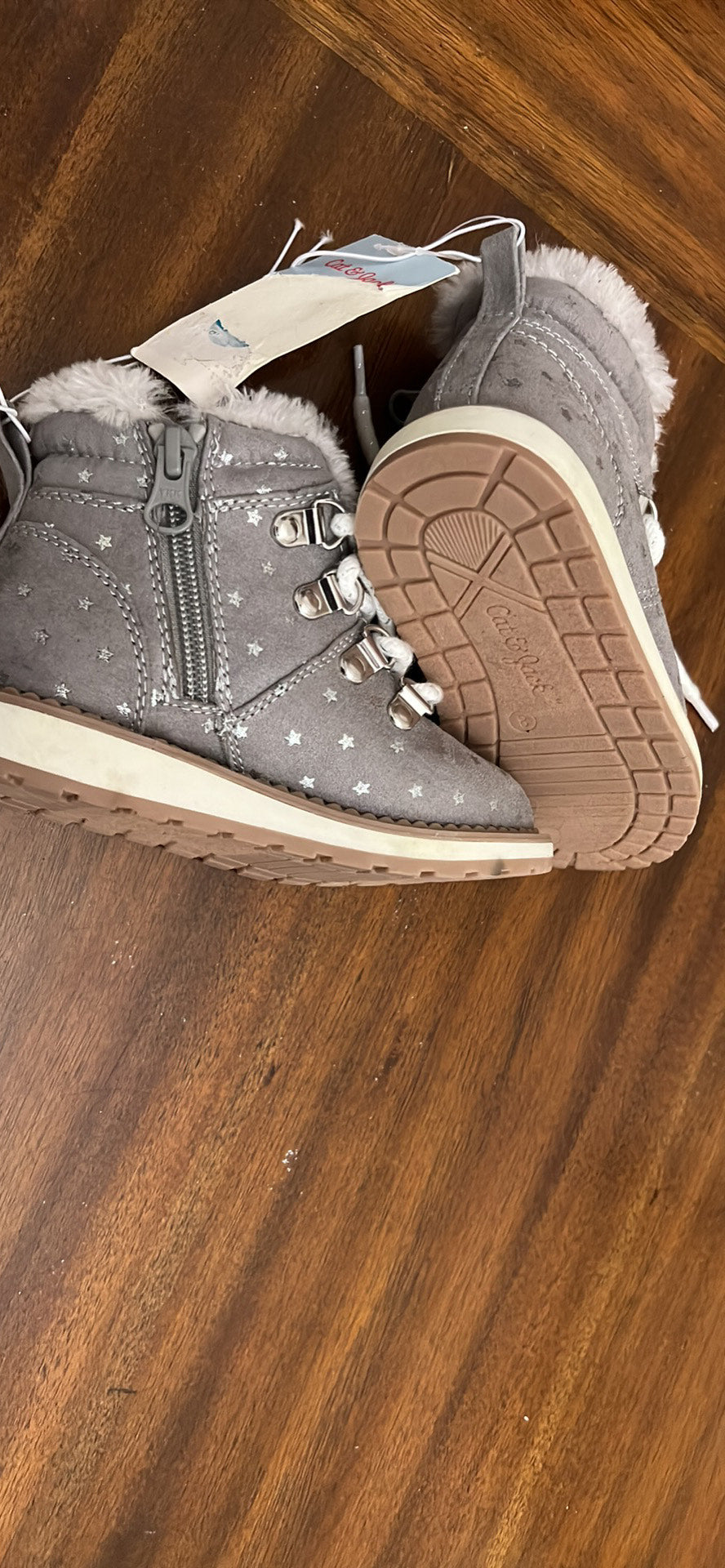 Toddler Girls' Reed Zipper Slip-On Combat Winter Boots