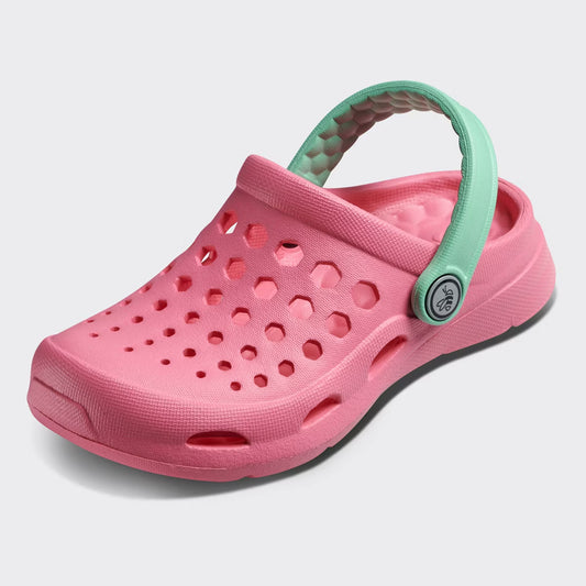 Joybees Toddler Harper Slip-On Clogs Pink/Mint Green - CHOOSE SIZE