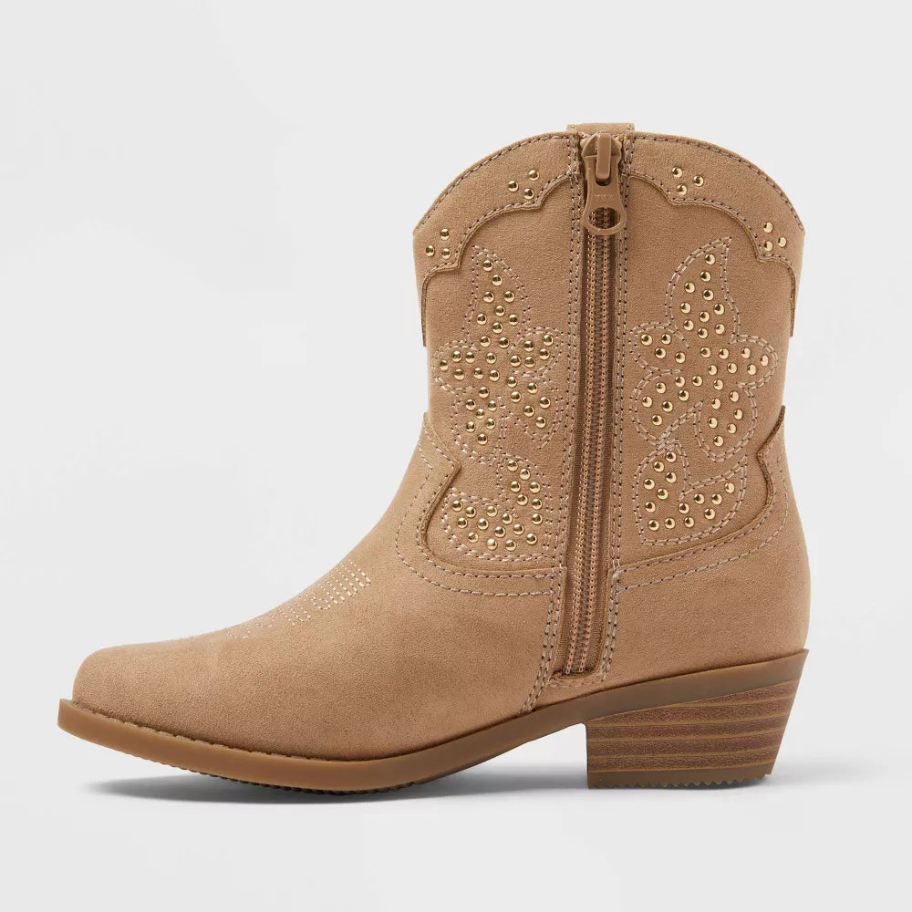 Art Class Kids' Elma Studded Western Boots - Size 4