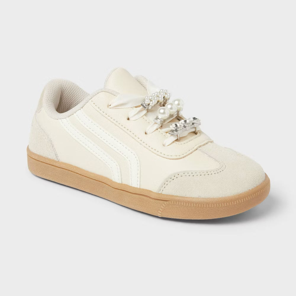 Girls' Boston Lace Up Court Sneakers - Cat & Jack™- CHOOSE SIZE