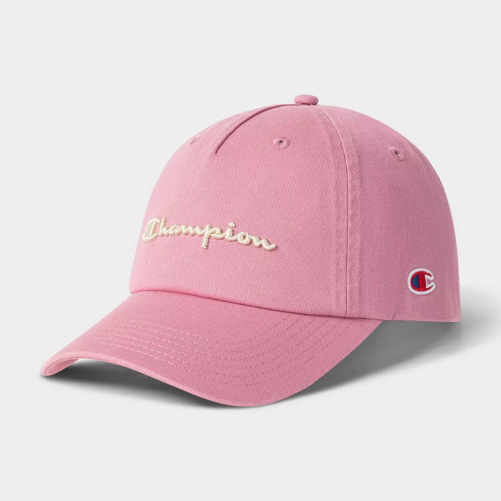 Champion Adult Script Twill Baseball Hat - Cosmic Pink