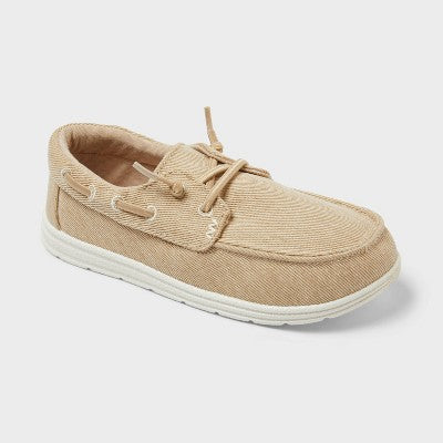 Kids' Boyd Slip-On Boat Sneakers Beige - Cat & Jack™ - Size 5