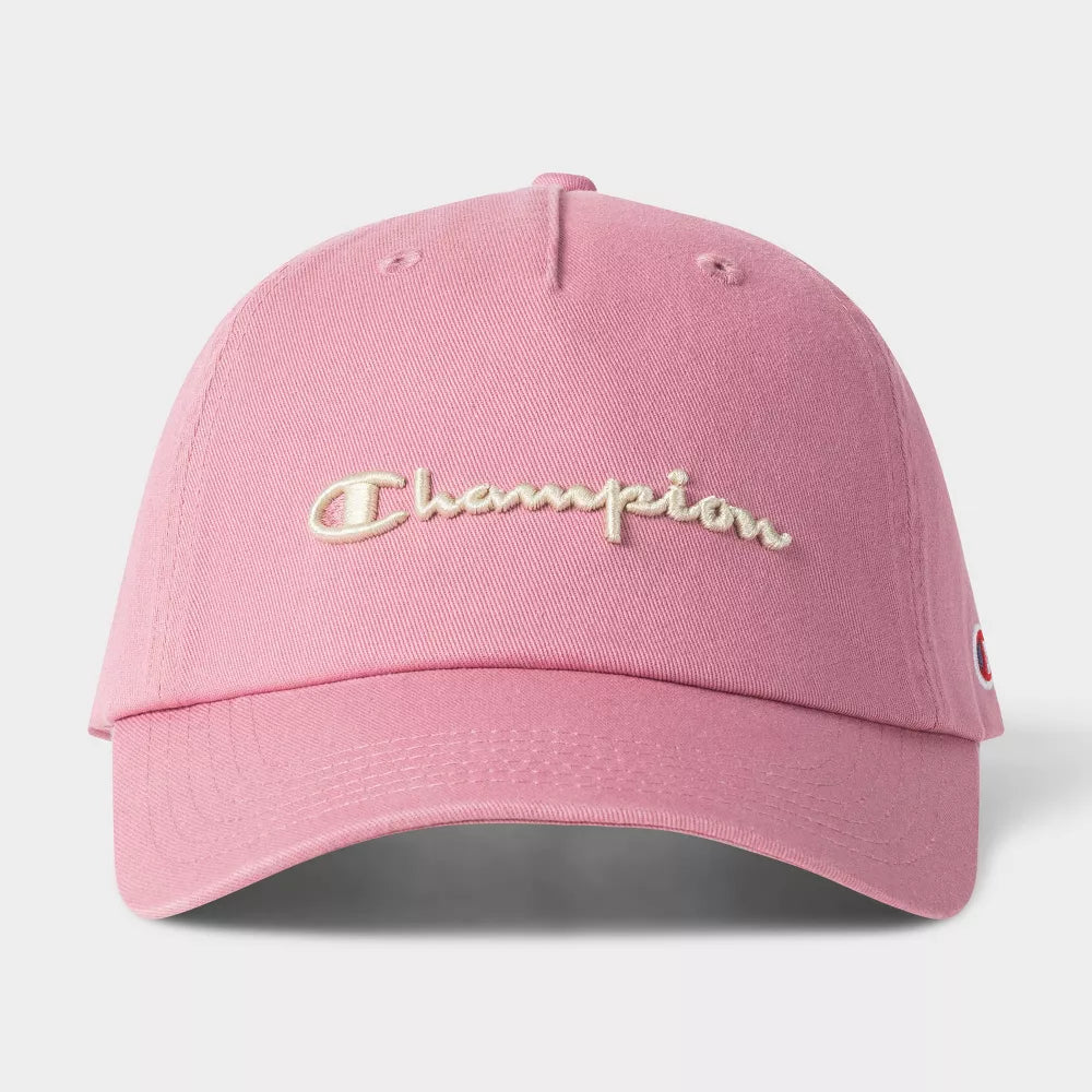 Champion Adult Script Twill Baseball Hat - Cosmic Pink