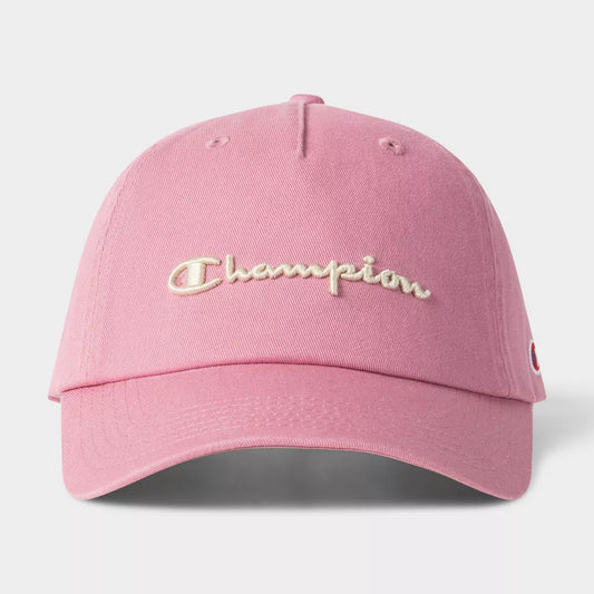 Champion Adult Script Twill Baseball Hat - Cosmic Pink