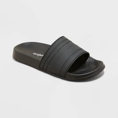 Kids' Nikko Sport Slide Sandals Black - Cat & Jack - M (2/3)