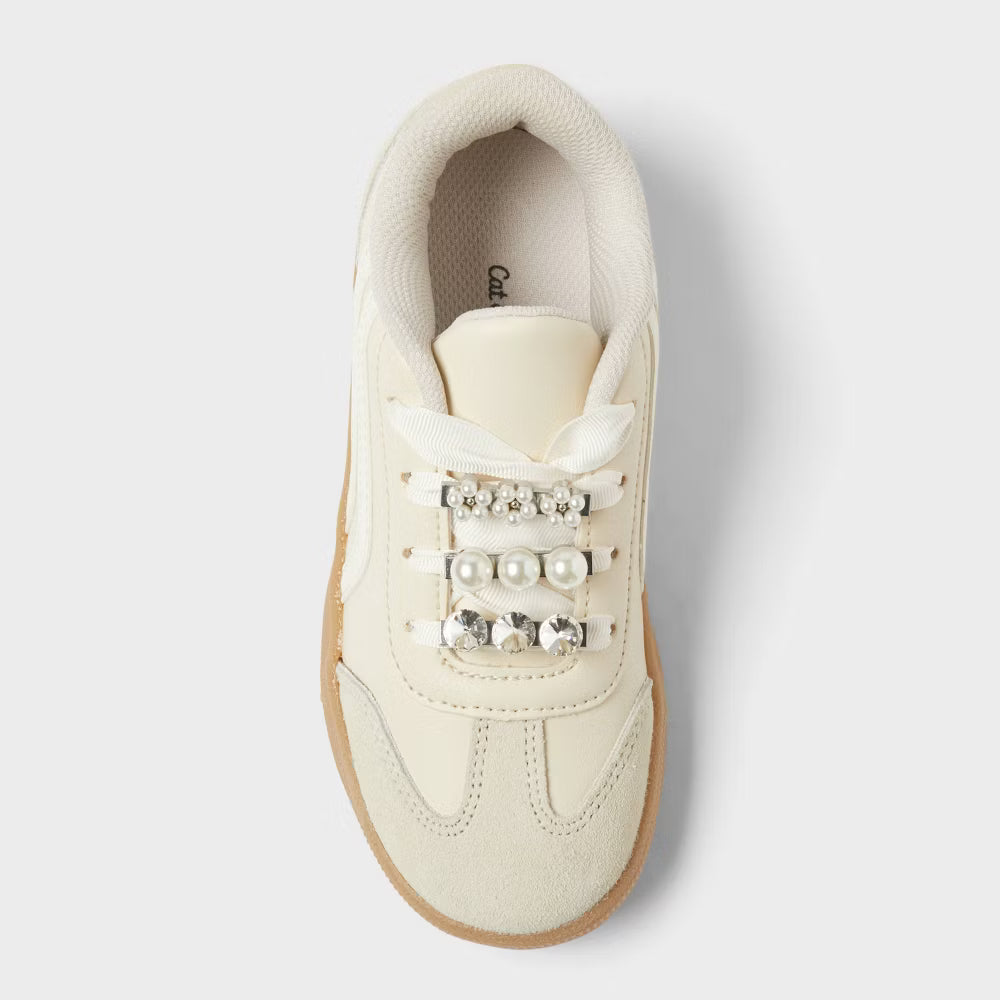 Girls' Boston Lace Up Court Sneakers - Cat & Jack™- CHOOSE SIZE