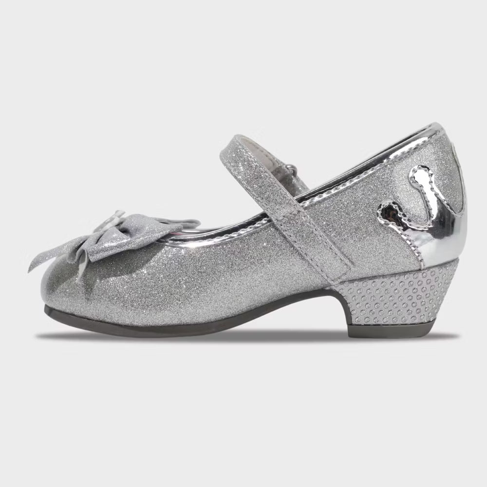 Toddler Girls' Disney Mary Jane Heels Silver - Size 6