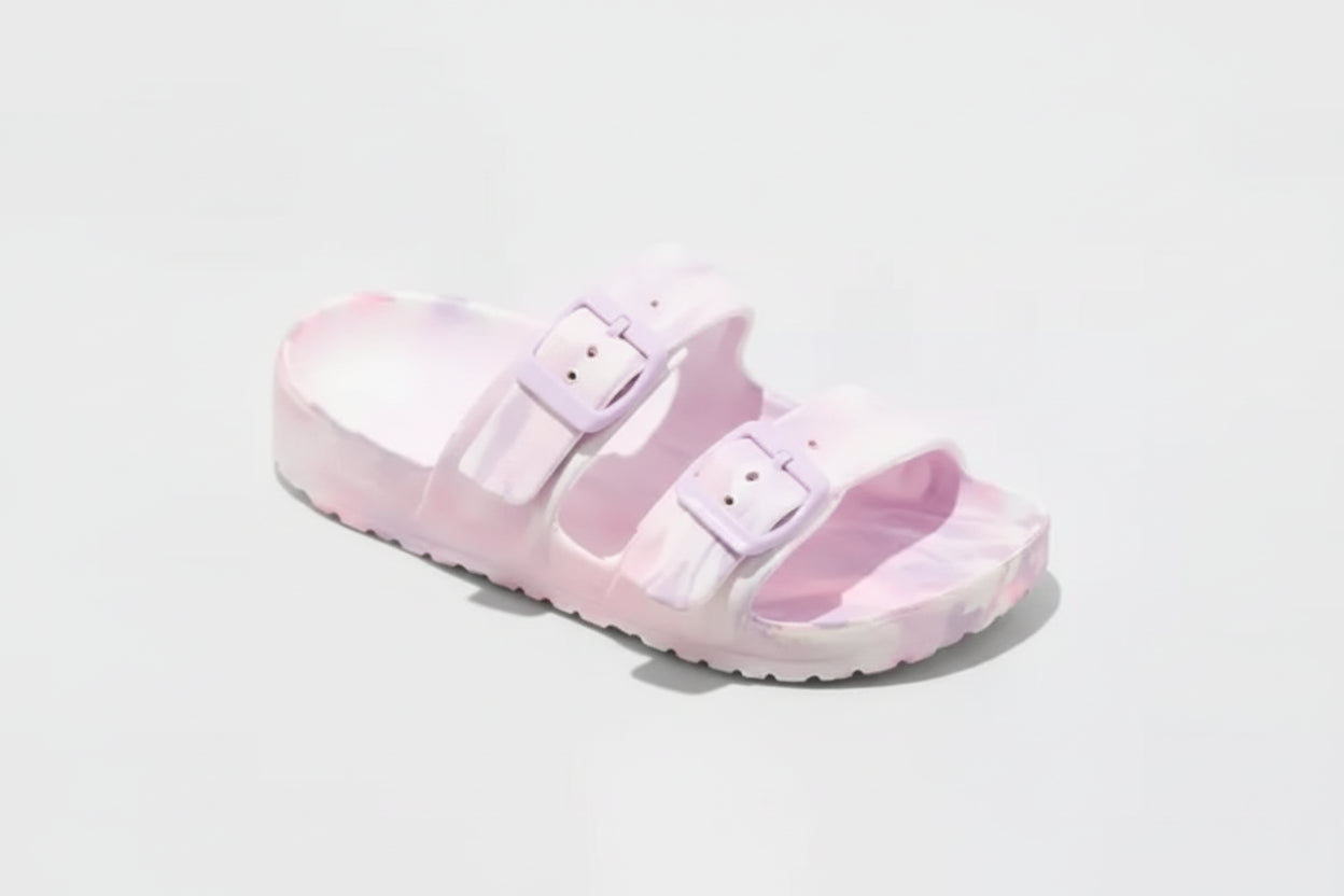 Cat & Jack Kids' Noa Footbed Sandals Purple- CHOOSE SIZE