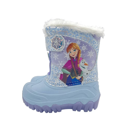 Disney Frozen Toddler Lighted Winter Snow Boots Blue - CHOOSE SIZE