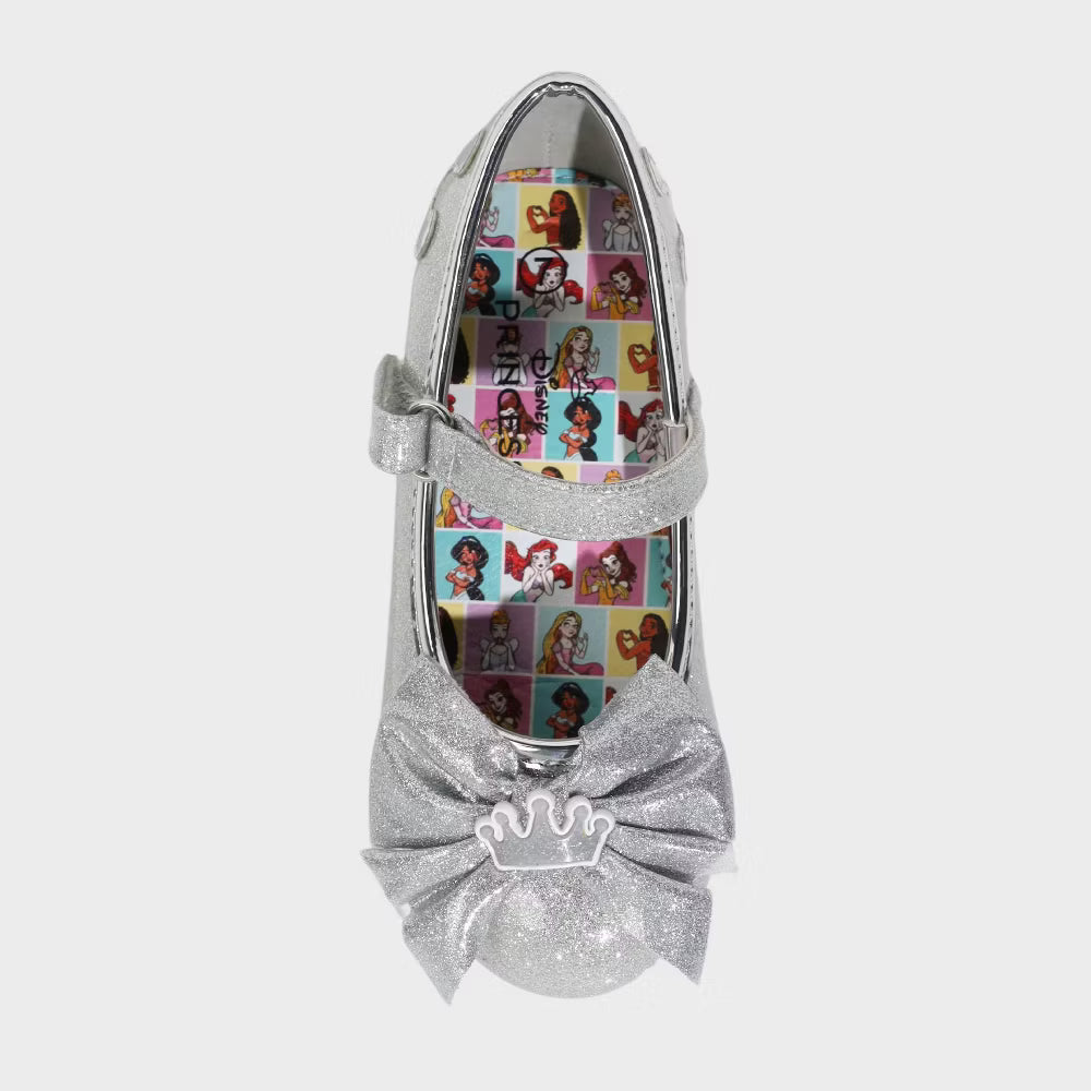Toddler Girls' Disney Mary Jane Heels Silver - Size 6