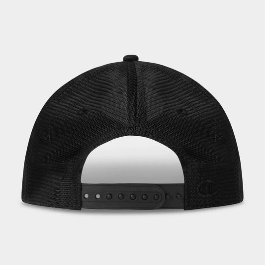 Champion Adult Logan Twill Trucker Hat - Black