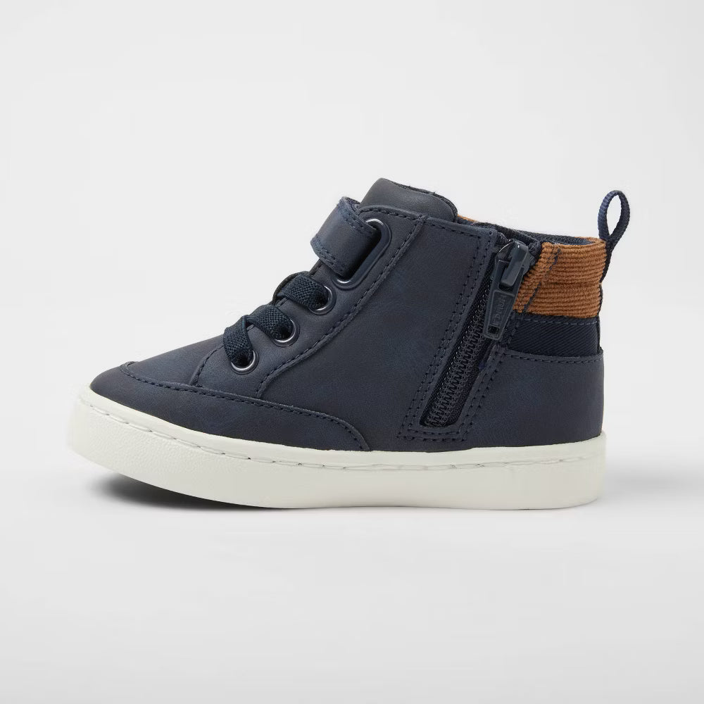Cat & Jack Toddler Aidan Sneaker Boots Blue - Size 5