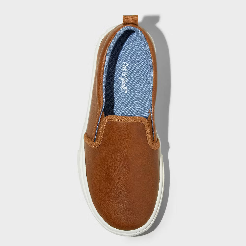 Boys' Rune Slip-On Sneakers Cognac - Cat & Jack™ Size 13