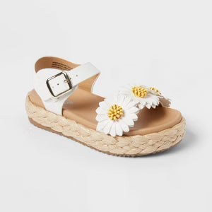 Girls' Makayla Daisy Platform Sandals Art Class - White - Size 5