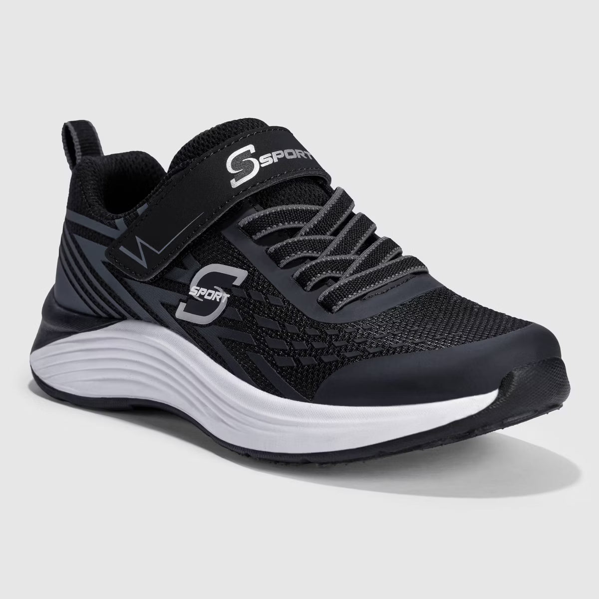 S Sport By Skechers Kids' Spencer Sneakers Black - Size 13