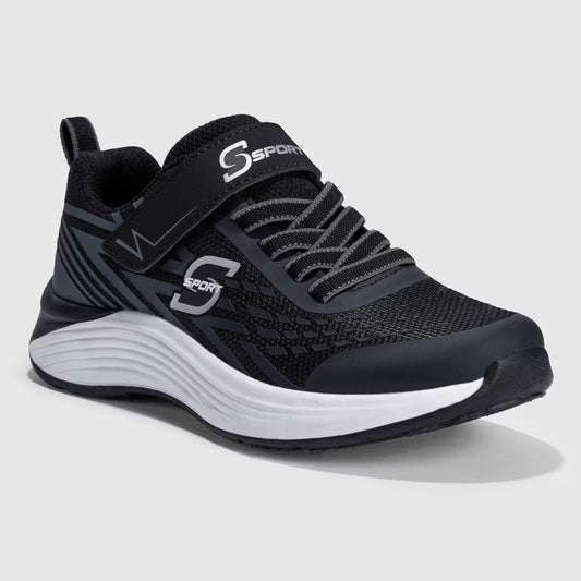 S Sport By Skechers Kids' Spencer Sneakers Black - Size 13