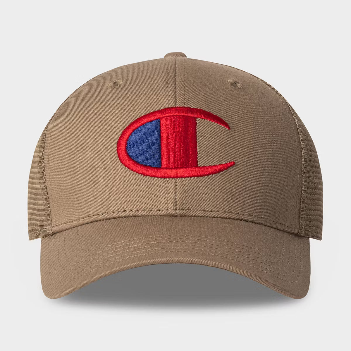 Champion Adult Logan Twill Trucker Hat - Dark Beige