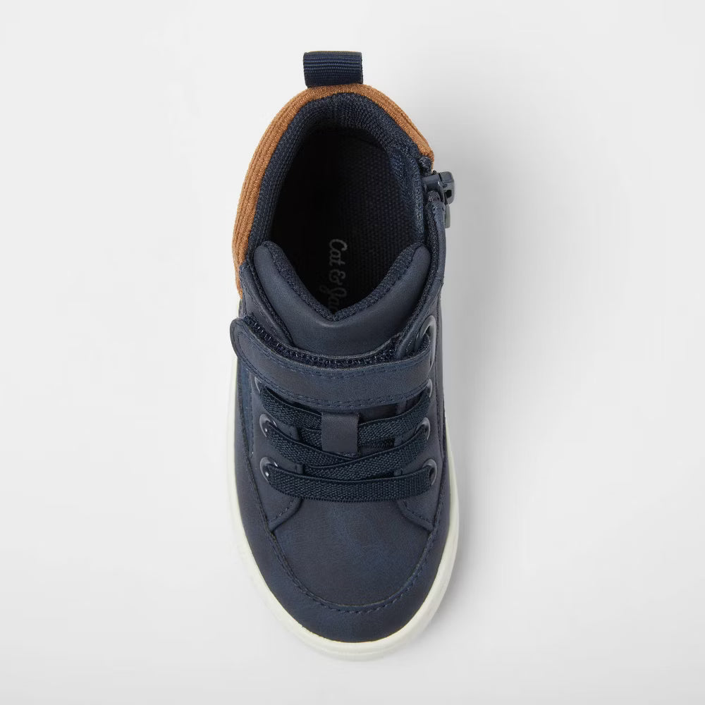 Cat & Jack Toddler Aidan Sneaker Boots Blue - Size 5