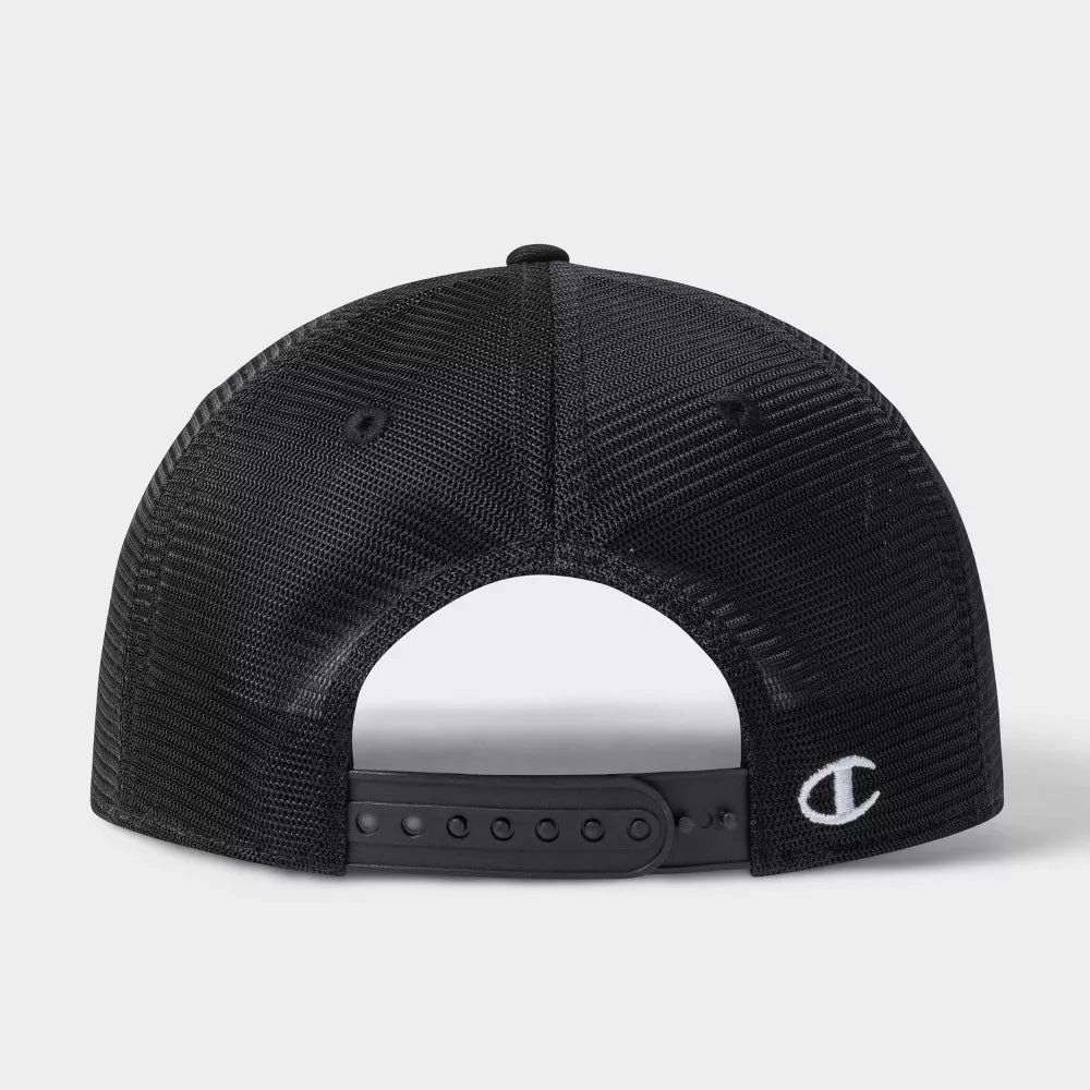 Champion 1919 Physical Education Black Mesh Trucker Hat Adjustable