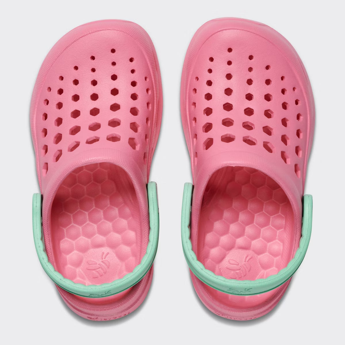Joybees Toddler Harper Slip-On Clogs Pink/Mint Green - CHOOSE SIZE