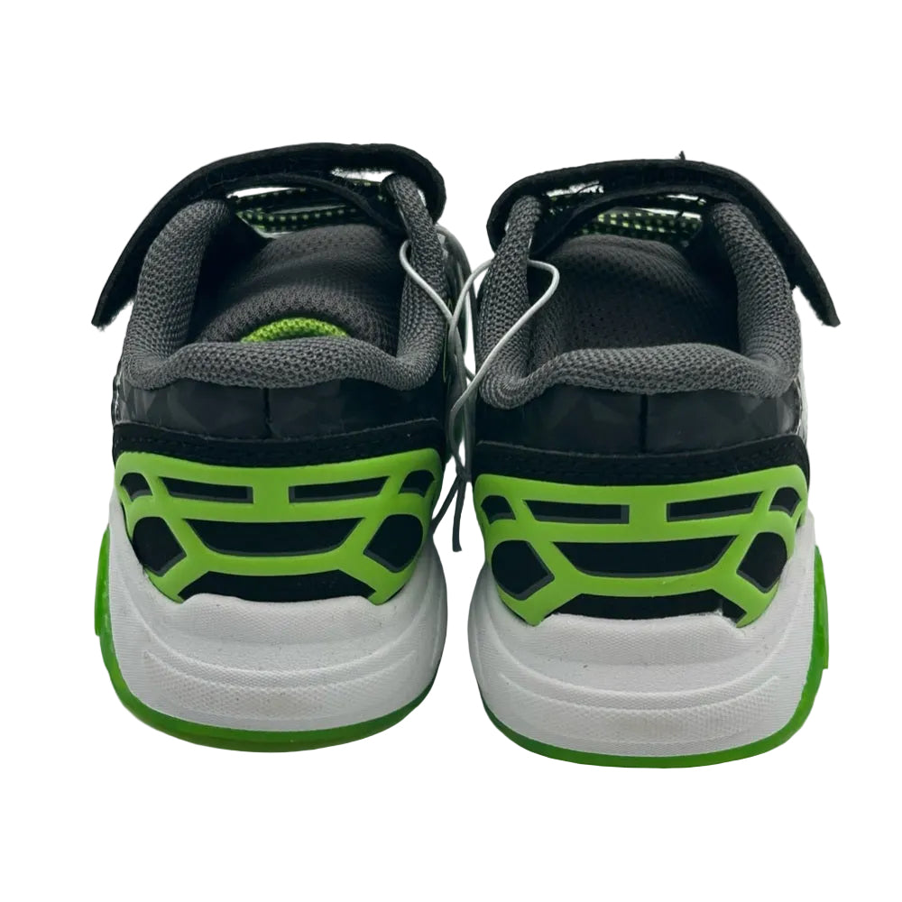 Teenage Mutant Ninja Turtles Boys Light Up Sneakers  Gray Black - Size 7
