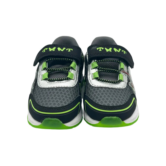 Teenage Mutant Ninja Turtles Boys Light Up Sneakers  Gray Black - Size 7