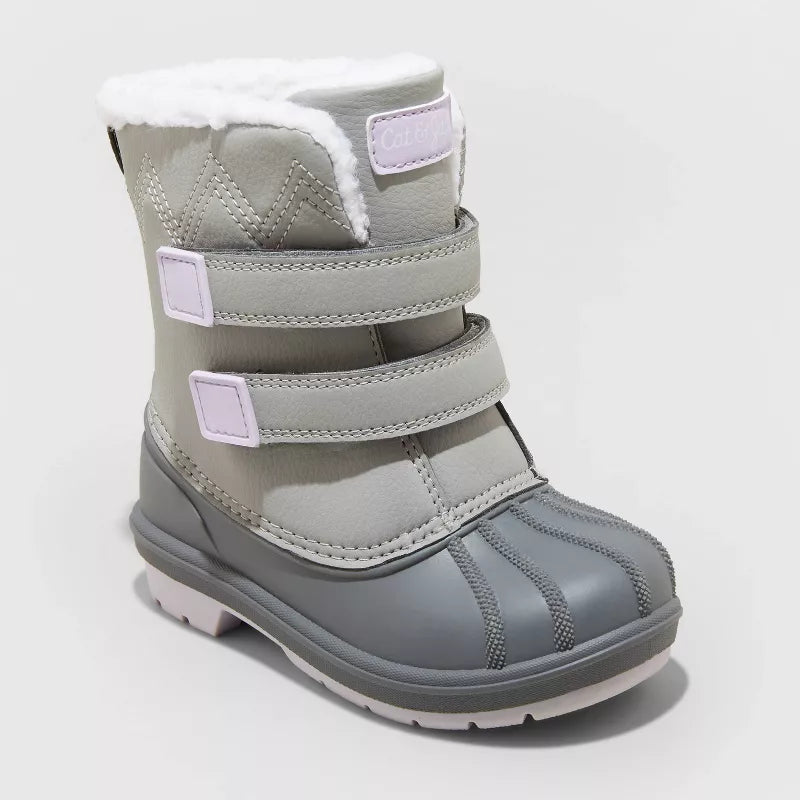 Toddler Denver Winter Boots Faux Fur Waterproof - Cat & Jack - CHOOSE SIZE