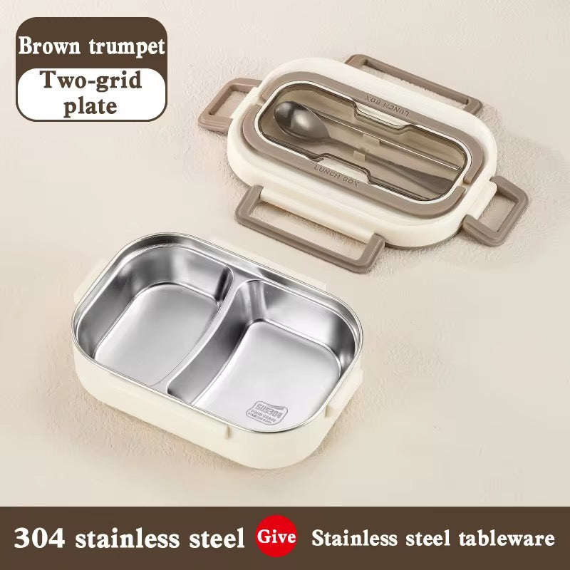 304 Stainless Steel Lunch box for Adults with Insulated Bag & Spoon