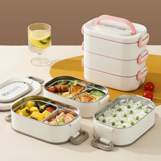 304 Stainless Steel Bento Lunch box for Adults  With Insulated bag- CHOOSE SIZE