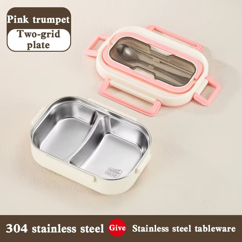 304 Stainless Steel Lunch box for Adults with Insulated Bag & Spoon