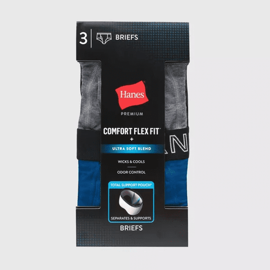 Hanes Premium Men's Briefs with Total Support Pouch 3pk - Large