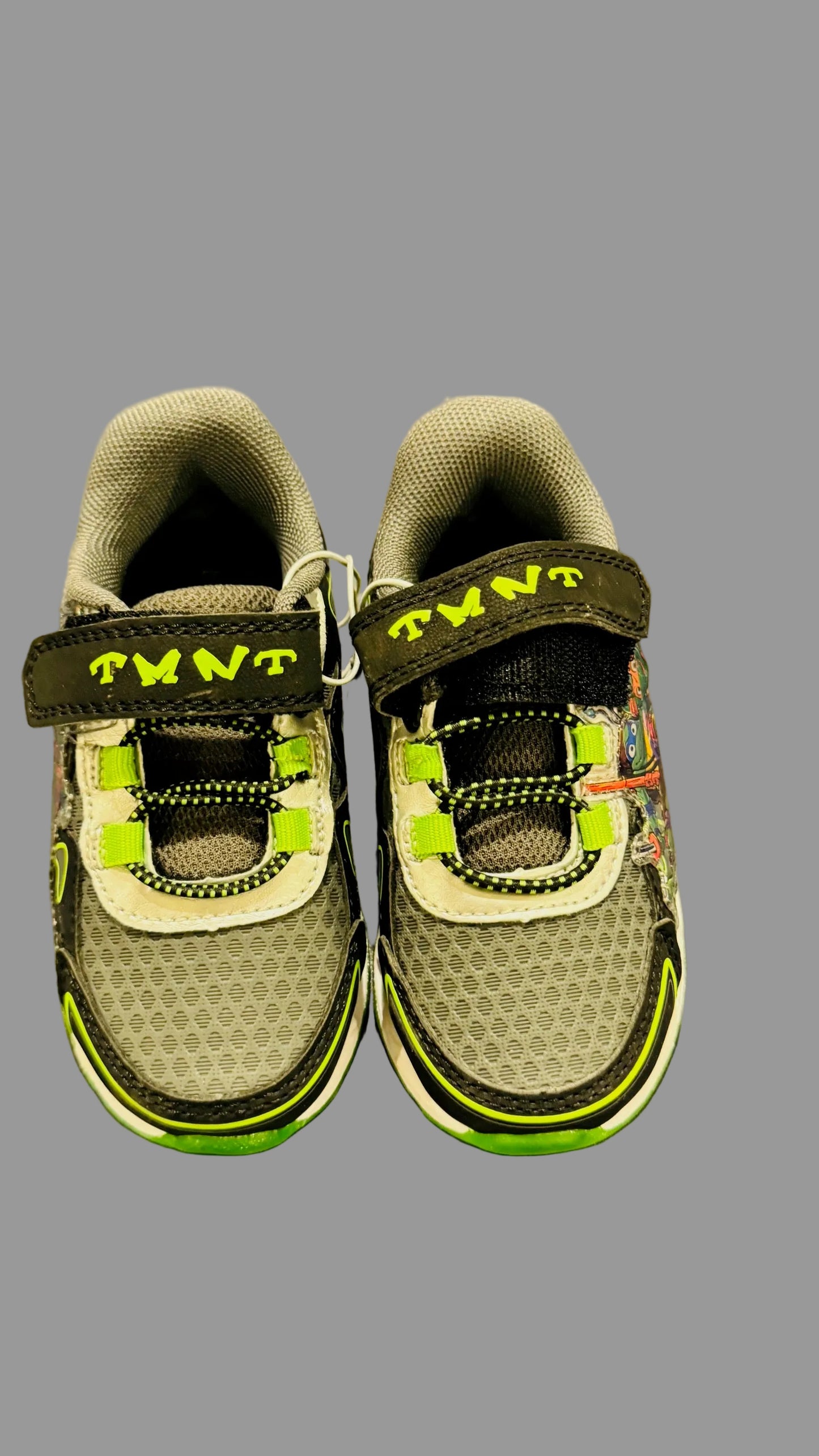 Toddler Boys Disney TMNT Light - Up Athletic Sneakers Black- 7