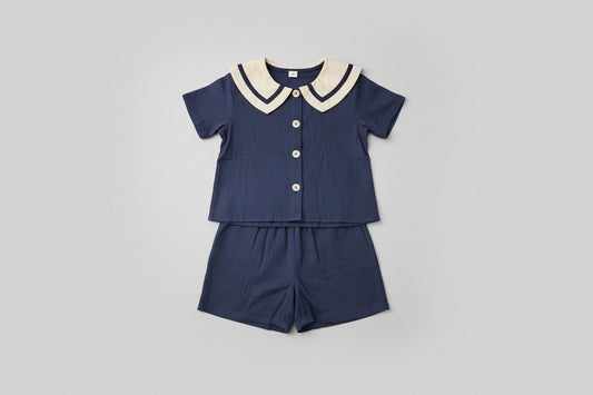 2 Pieces Toddler's Short Sleeve Summer Clothing Set - Size 3T, 2T