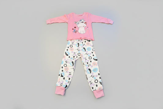Kids Pajamas set 100% Printed Cotton Sleepwear - Size 2T