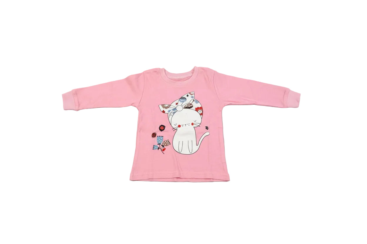 Kids Pajamas set 100% Printed Cotton Sleepwear - Size 2T