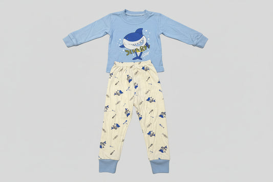 Kids Pajamas set 100% Printed Cotton Sleepwear - Size 12M
