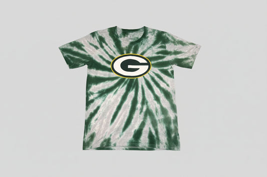 NFL Team Green Bay Packers Football Youth Crew Neck T-Shirt  tie dye Hunter