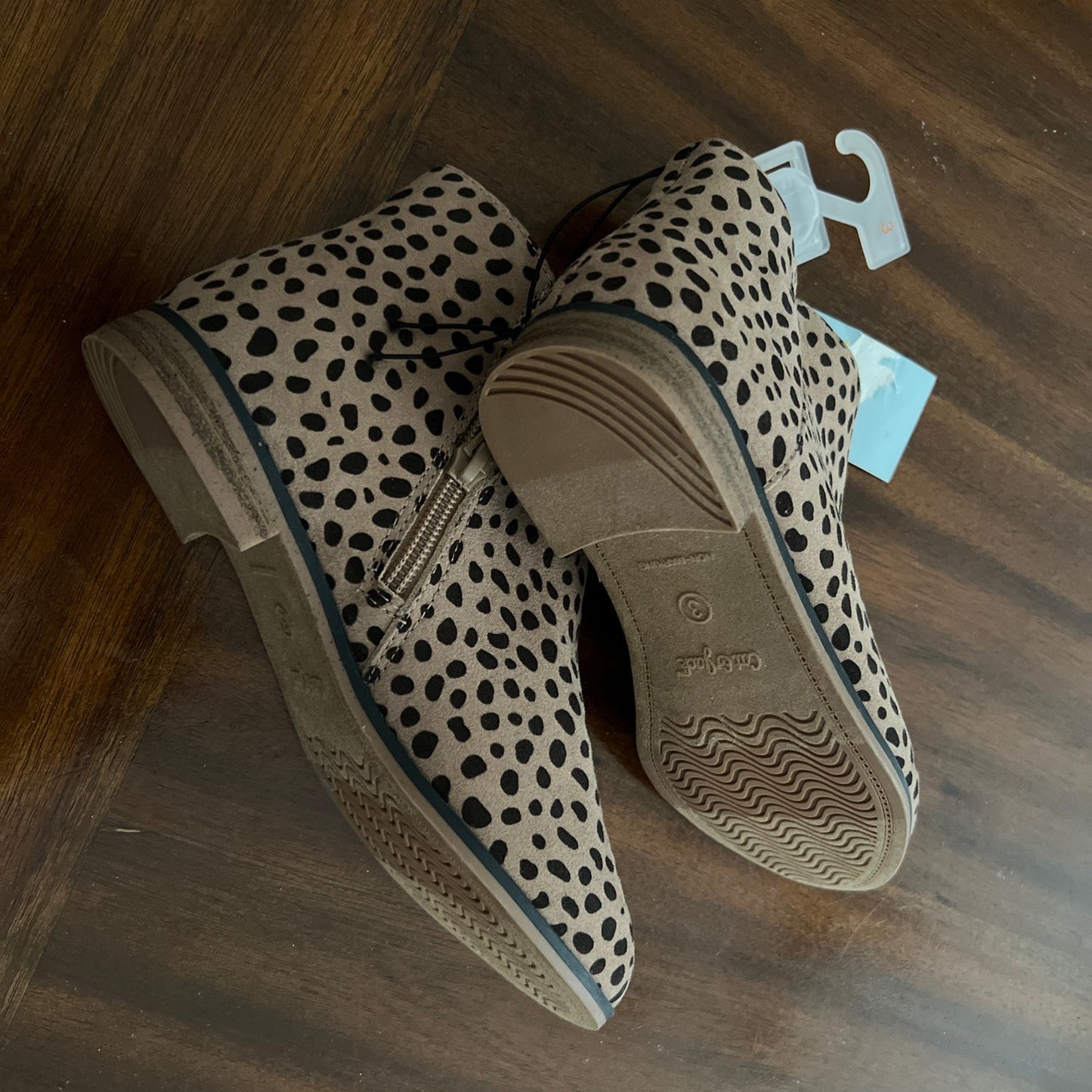 Toddler Girls' Cheetah Leopard Print Ankle Boots Zipper