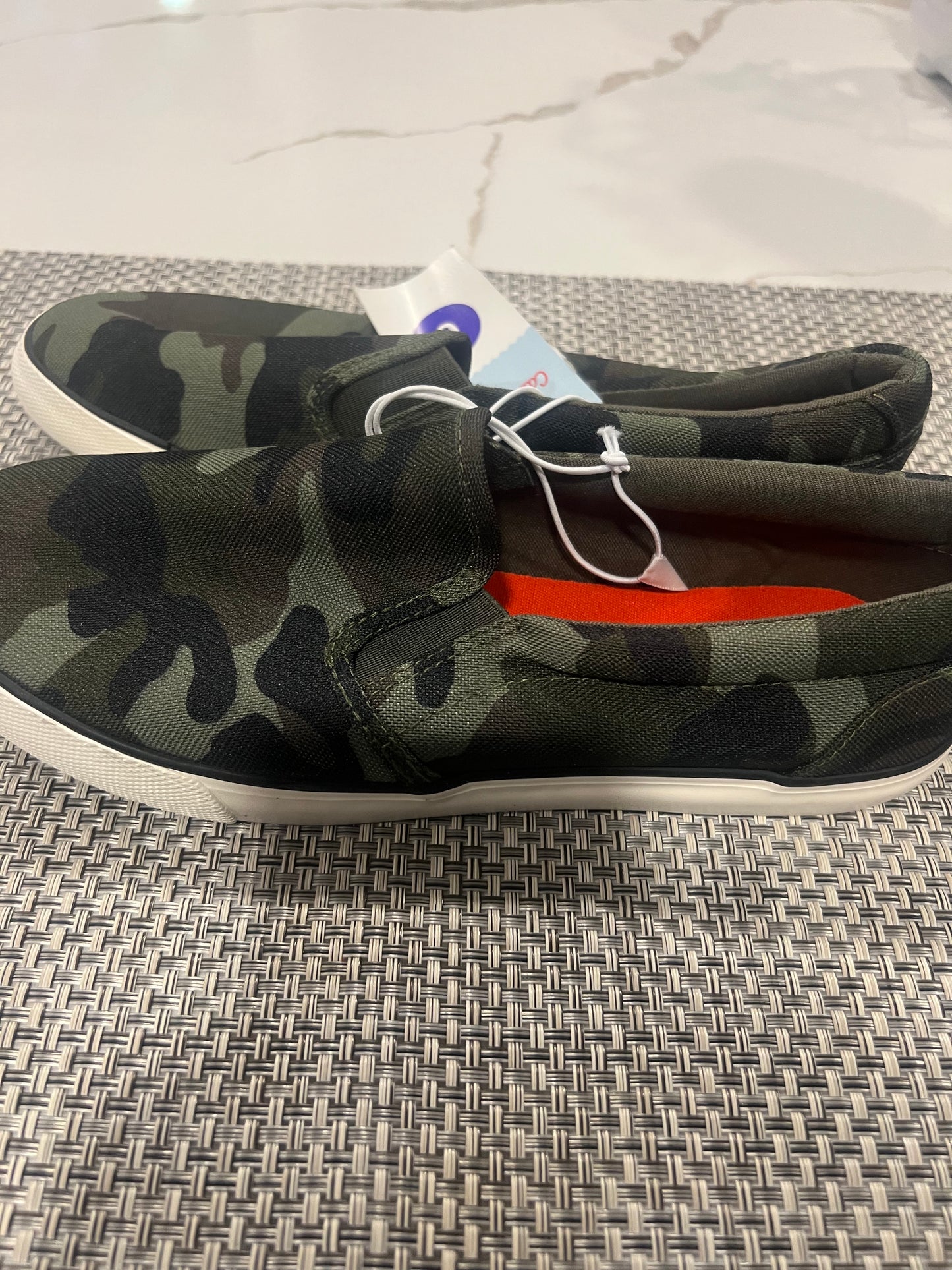 Boys Slip-on Sneakers Shoes Camo