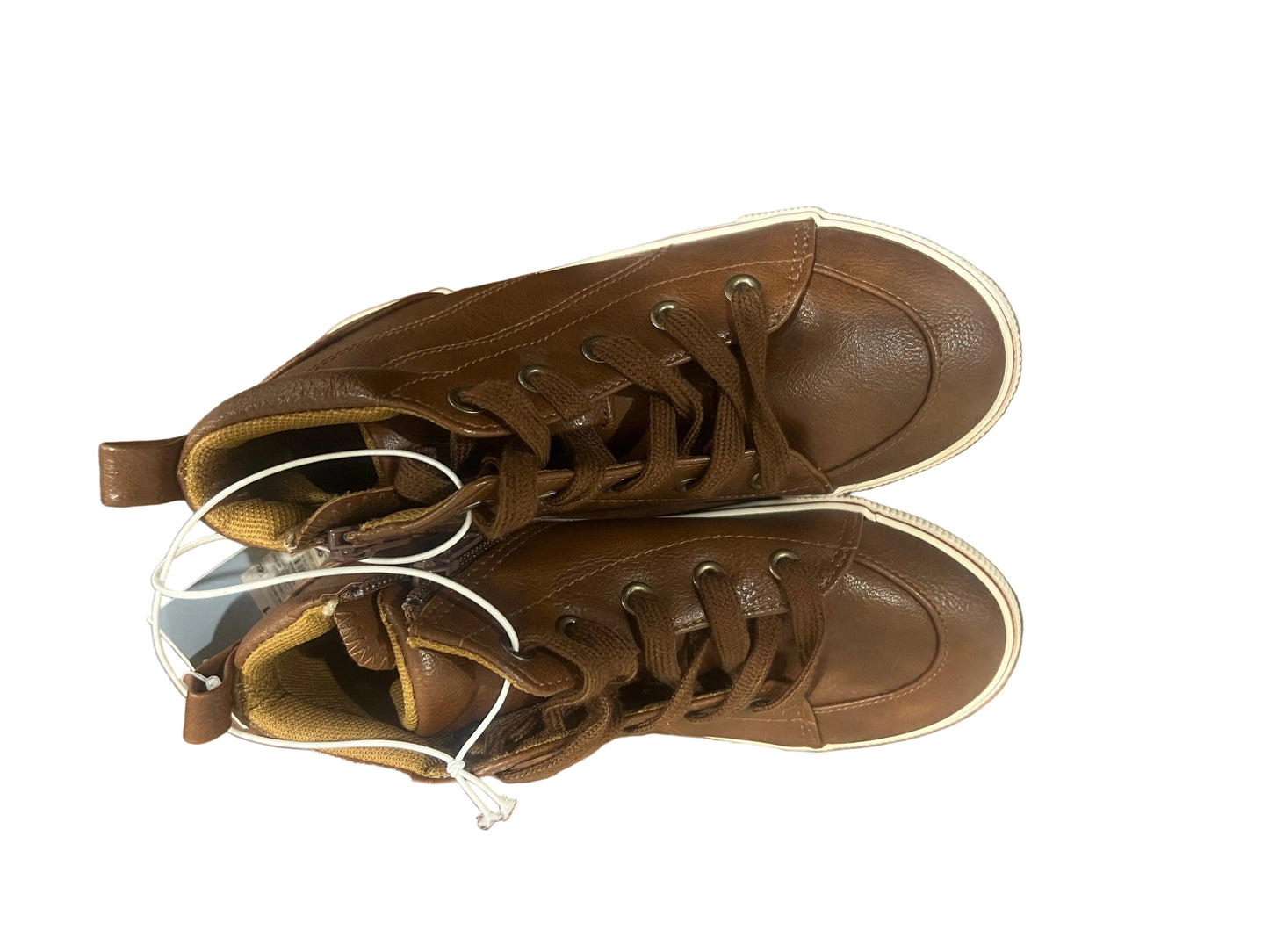 Boys' Florian Lace-Up Zipper Sneakers Brown - Cat & Jack - Size 1