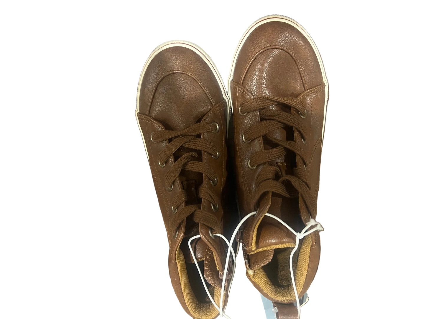 Boys' Florian Lace-Up Zipper Sneakers Brown - Cat & Jack - Size 1