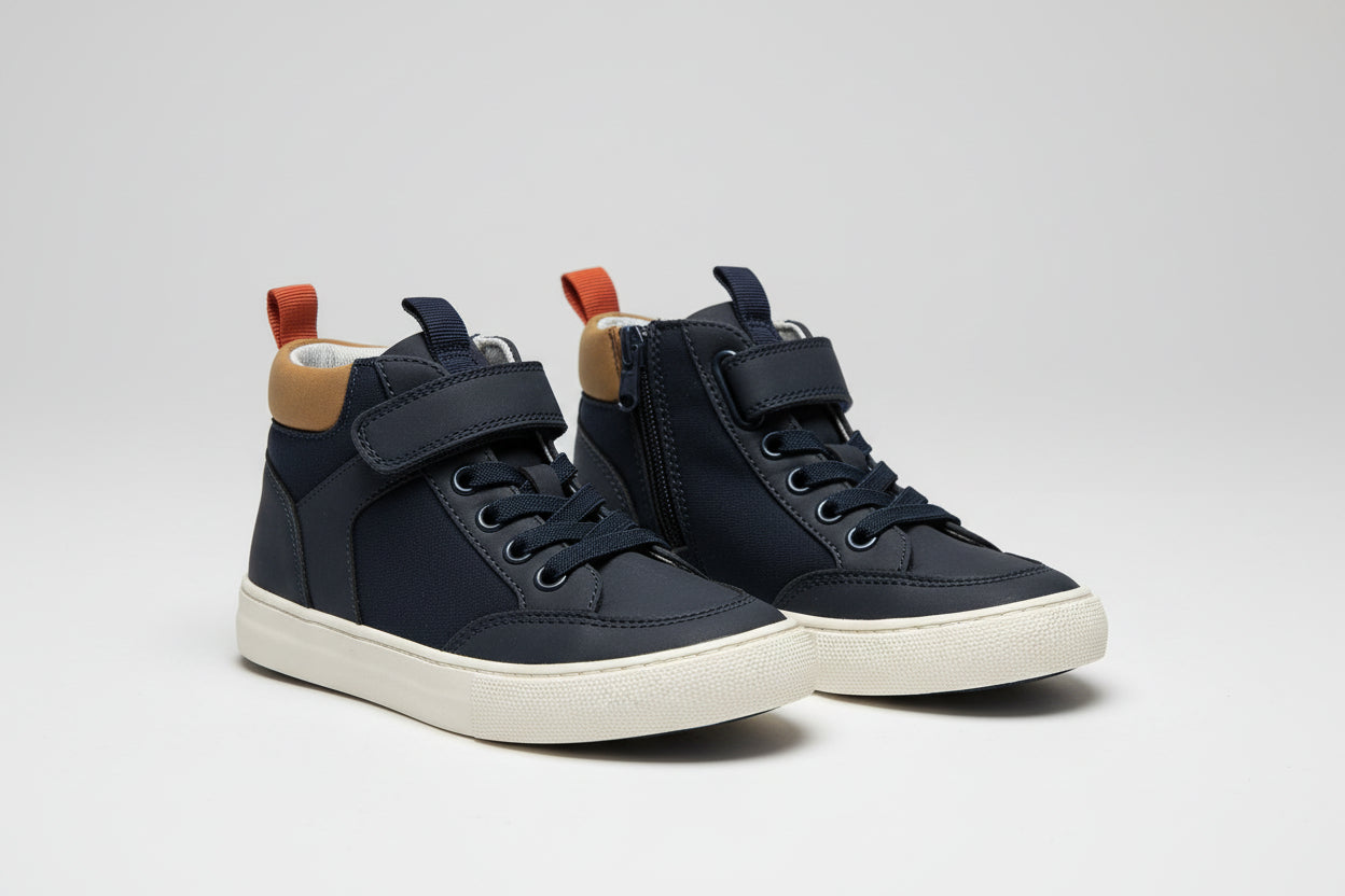 Cat & Jack Boys' Zipper Navy / Anthony Sneakers