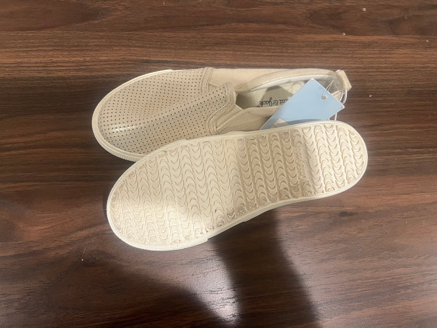 Cat & Jack Toddler Girls' Gold / Emilia Slip-On Sneakers