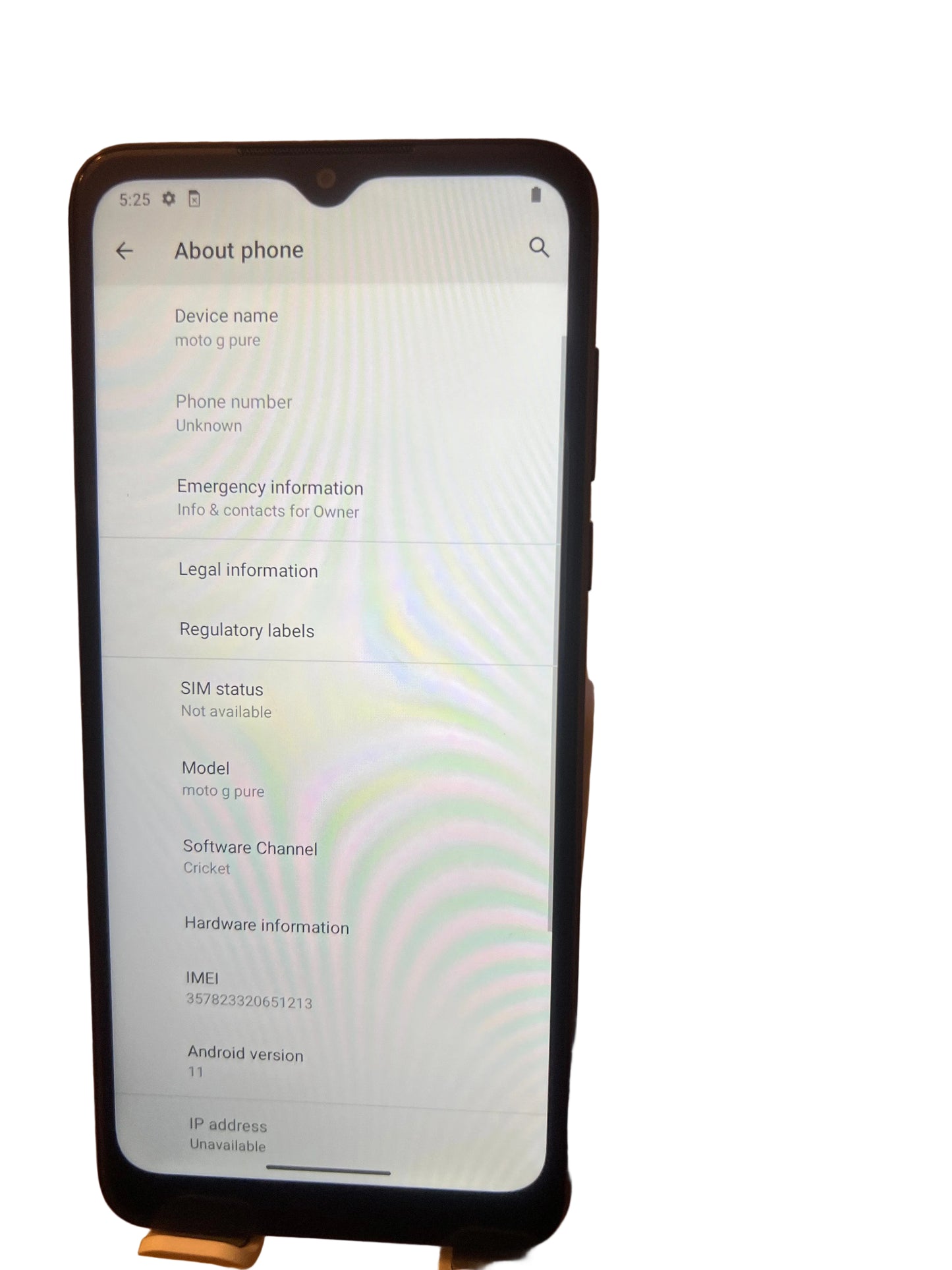 Motorola Moto G Pure 32GB XT2163-1 Refurbished Smartphone Cricket Only - Excellent (Grade A)