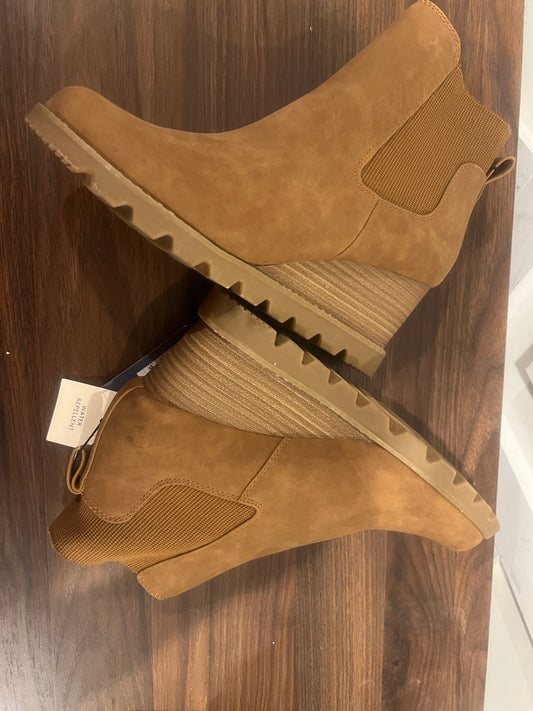 Women’s Cognac/Linda Wedge Boots - 8.5