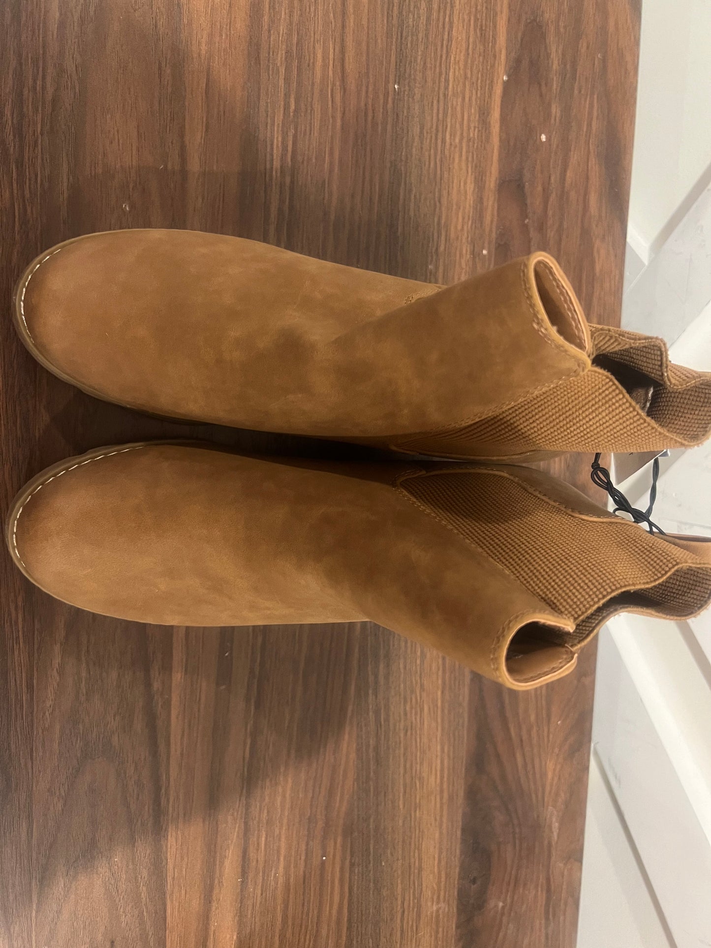 Women’s Cognac/Linda Wedge Boots - 8.5